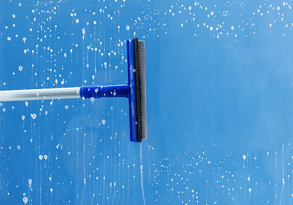 squeegee used for commercial window cleaning