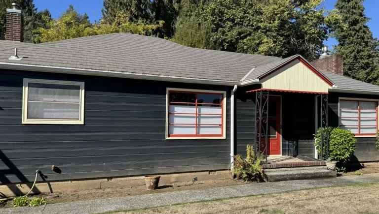 roof cleaning after photo