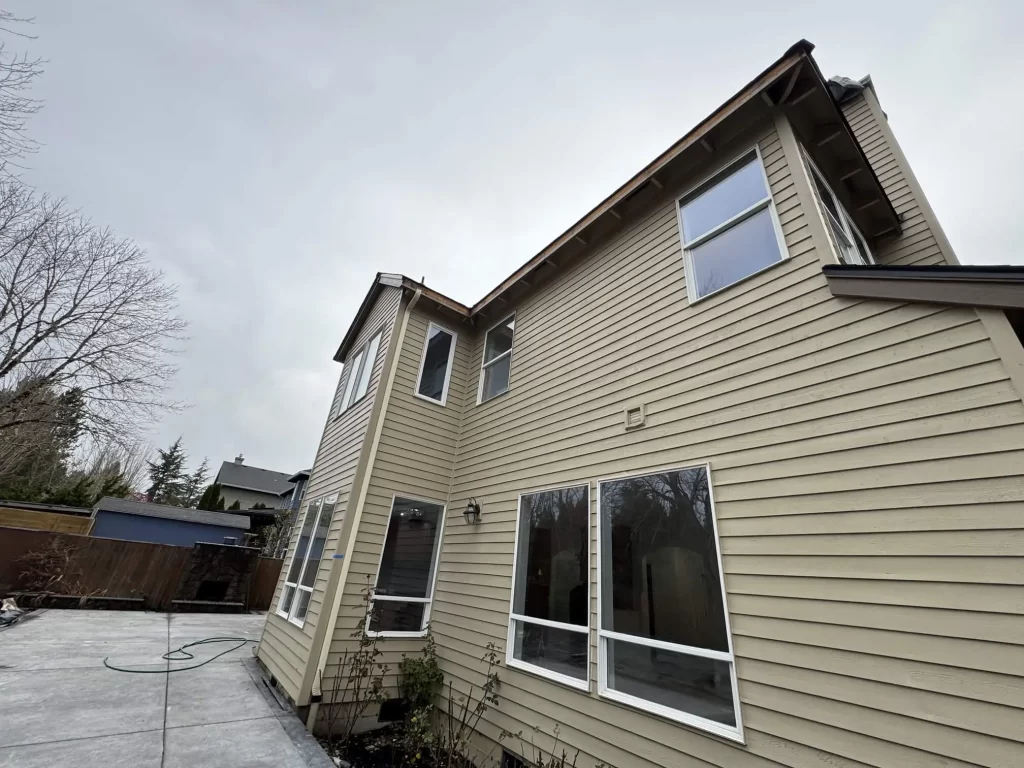 home after pressure washing in portland