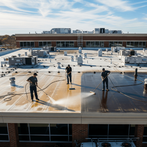 Roof Cleaning St Helens, Oregon 3 commercial roof cleaning