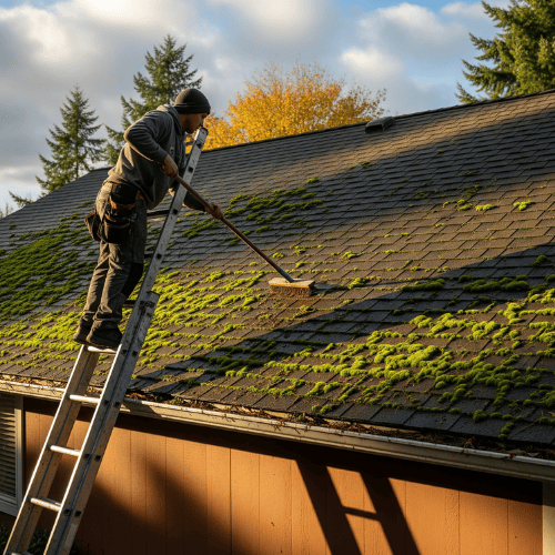 Roof Cleaning St Helens, Oregon 4 moss removal & treatment