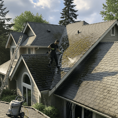 Roof Cleaning St Helens, Oregon 2 residential roof cleaning