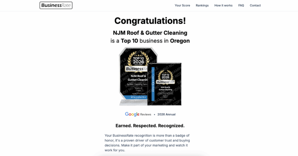 top 10 gutter cleaning business in Oregon